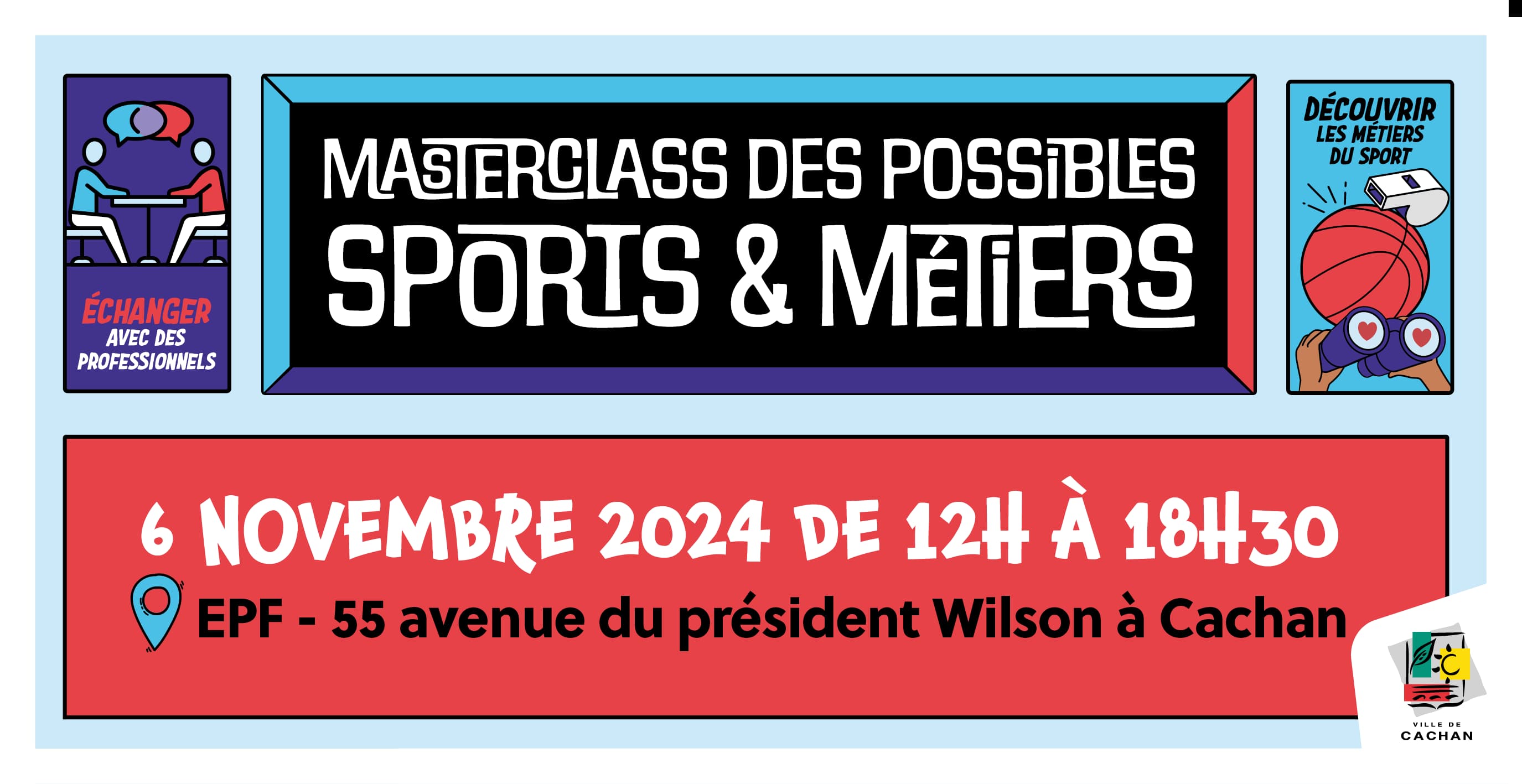 Le 6 novembre, place à la Masterclass des Possibles sports & métiers